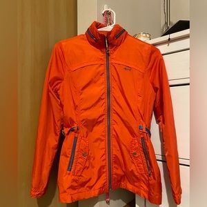 NWOT Louis Castel Orange Full Zip Windbreaker